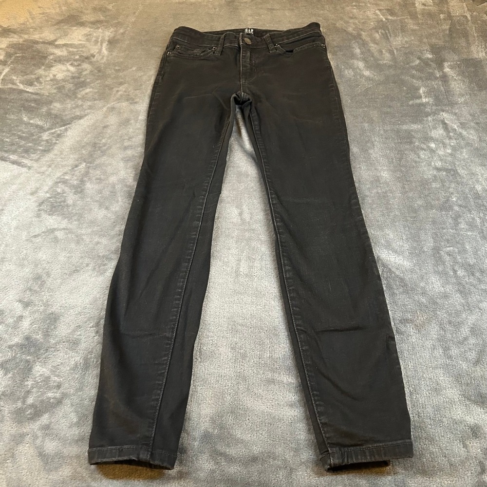 Gap Denim Legging Jeans Womens 25 Regular Black Stretch Skinny Fit